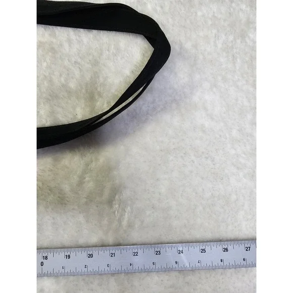 Vera Bradley Solid Black Purse Shoulder Bag Tote Work Office Travel Quilted - Picture 8 of 9